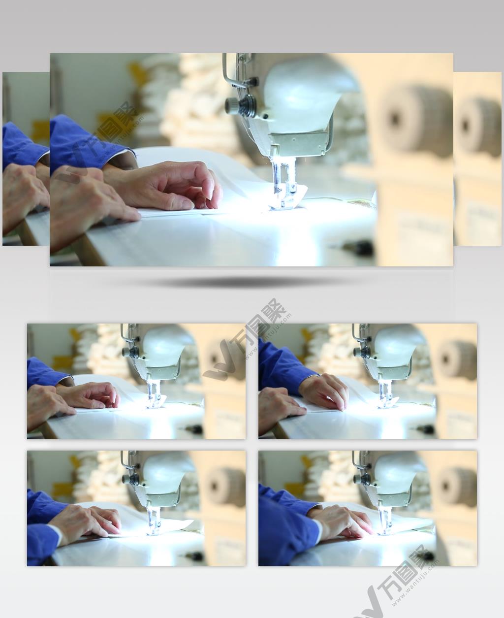 车间生长缝纫制衣高清实拍