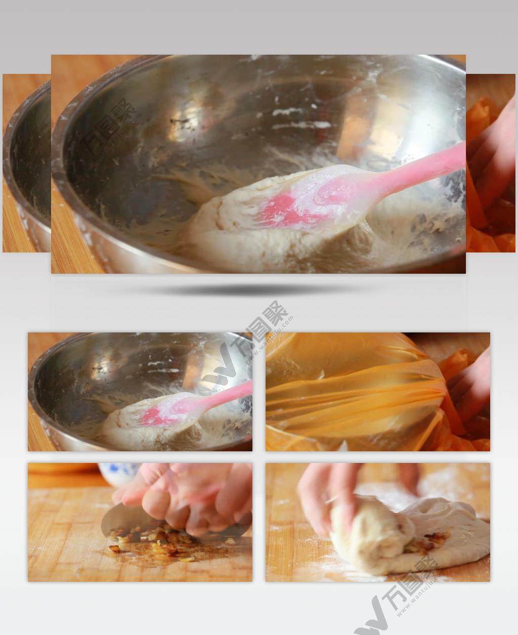 烤面包美食制作视频实拍