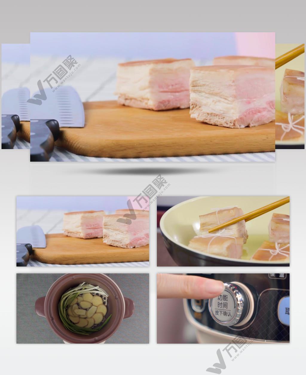 红焖五花肉制作视频实拍