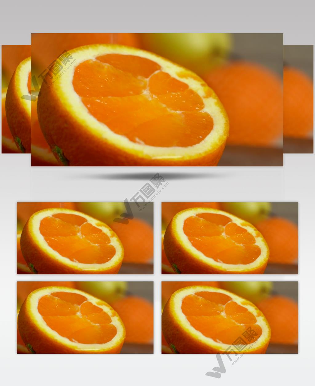 新鲜水果橙子4K