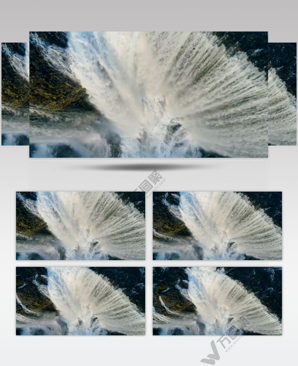 雄伟壮阔大自然瀑布流视频素材