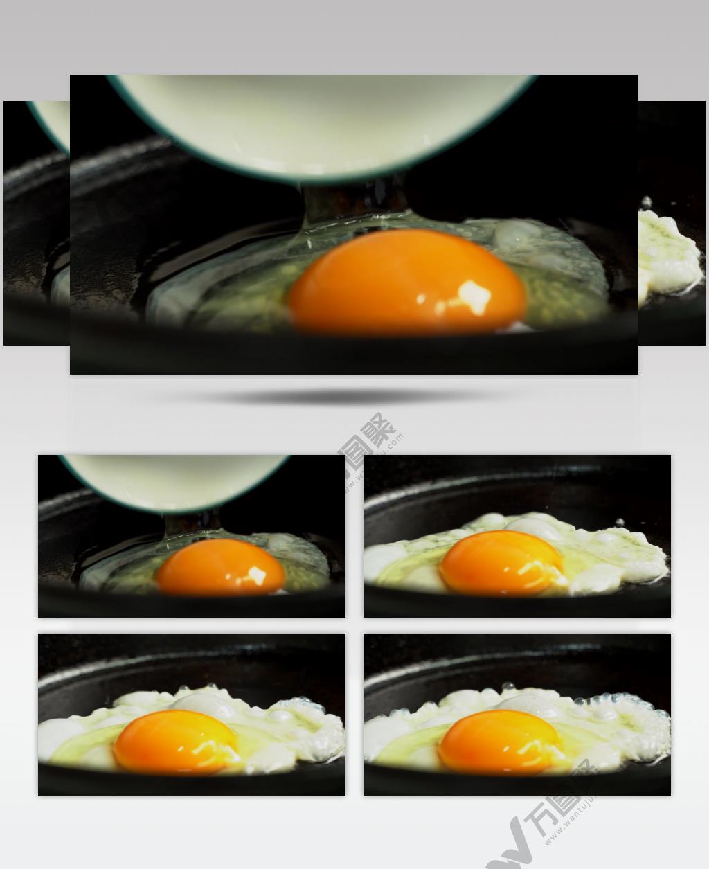 营养早餐煎鸡蛋4K