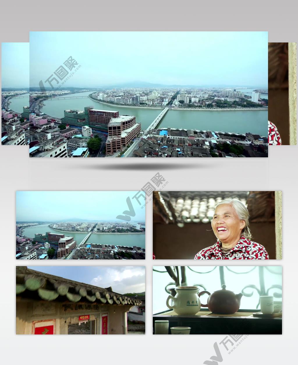 梅州城市风光旅游休闲人文生活饮食文化高清视频素材实拍素材