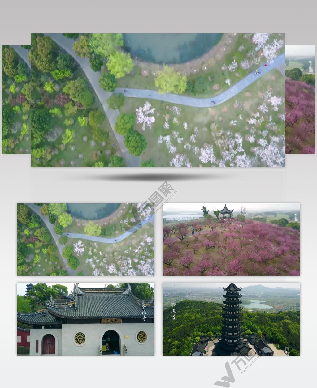 张家港特色景点地标实拍视频素材