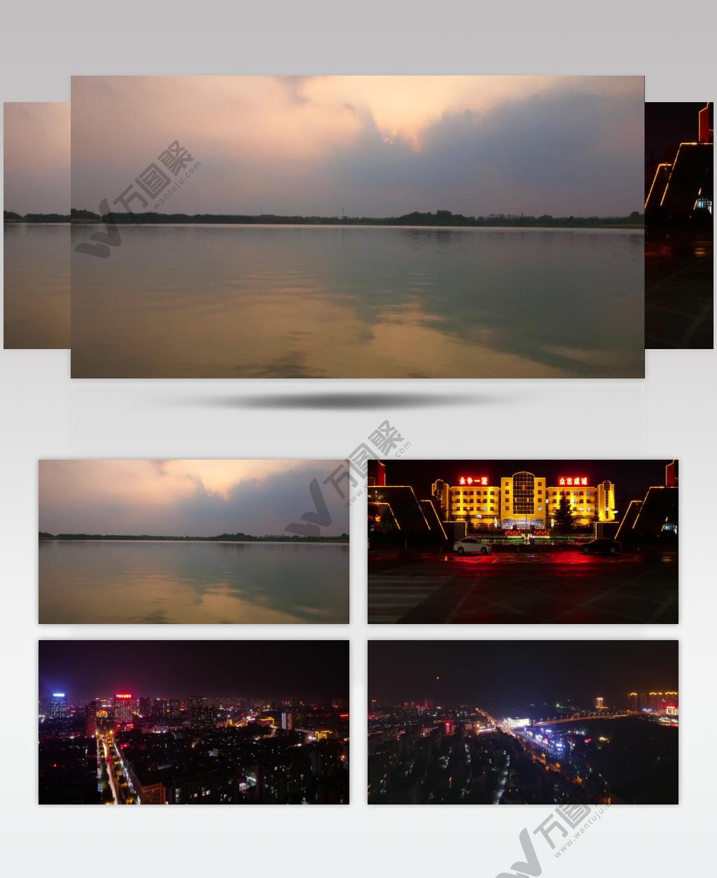 河南永城夜景延时摄影宣传片视频素材