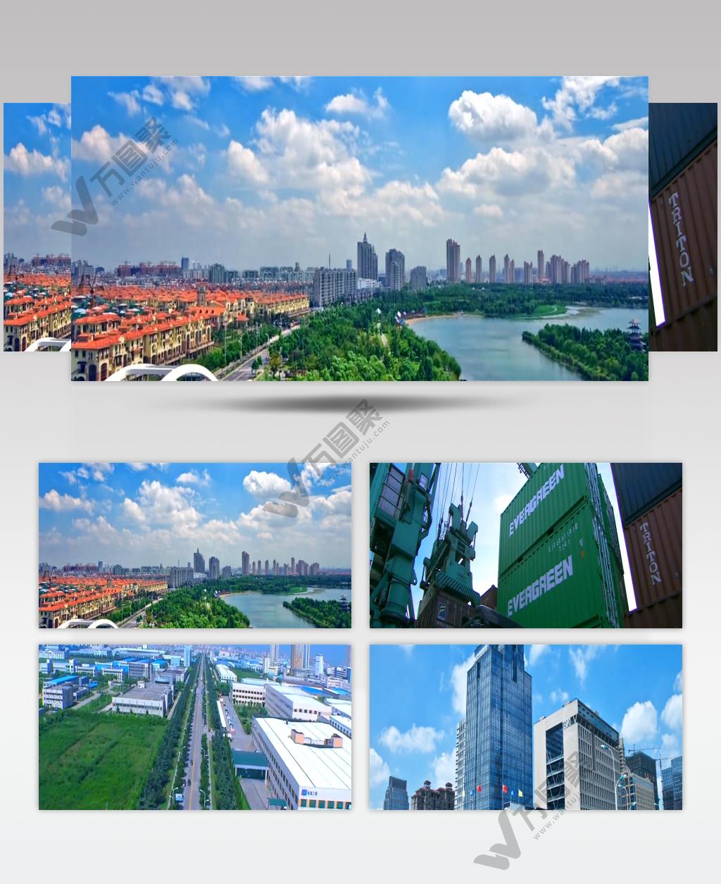 张家港旅游城市景点街道特色地标延时广角实拍视频素材