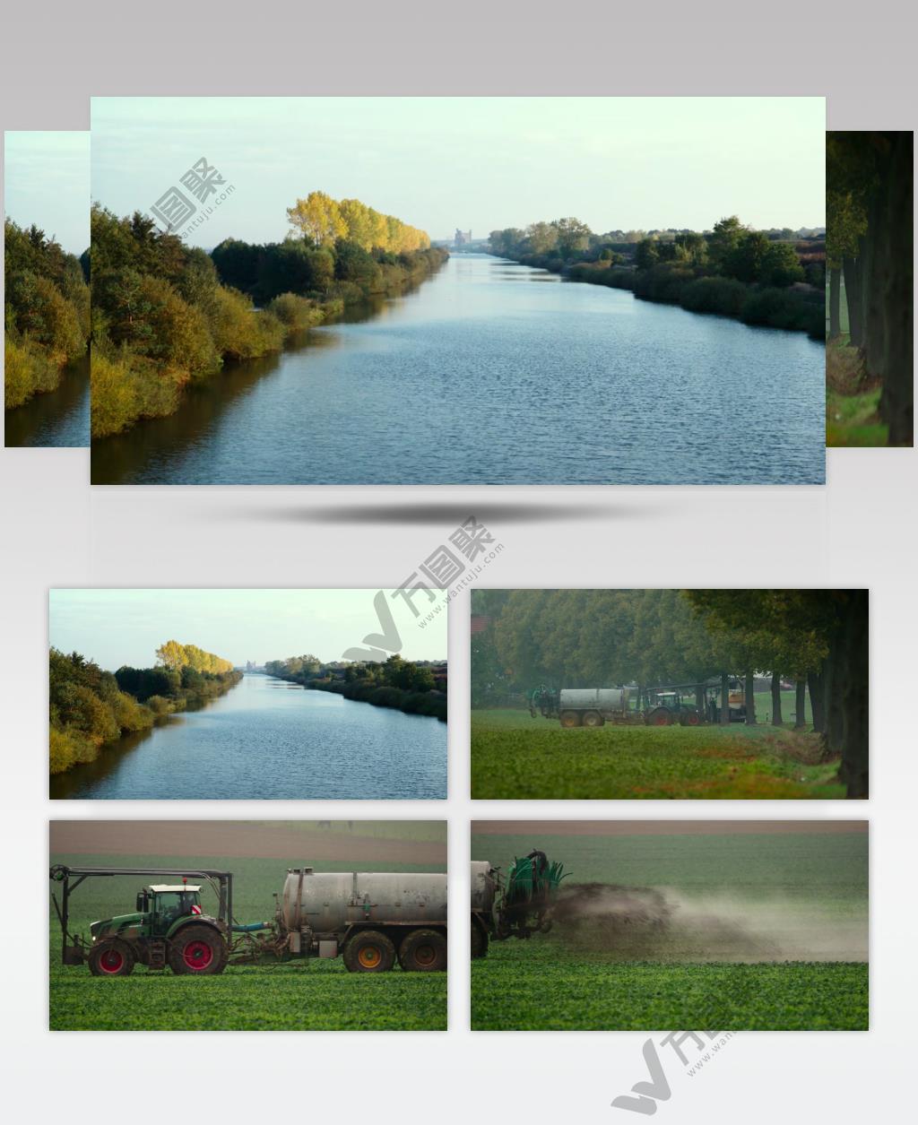 农业畜牧业种植业种草牧草灌溉喷洒视频素材