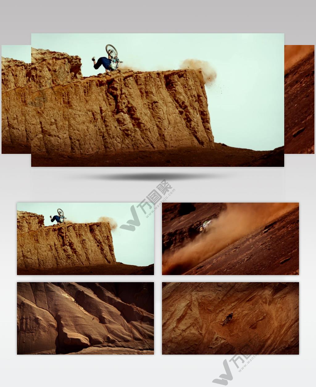 极限骑行摔跤励志坚持梦想山地车运动合集视频素材 