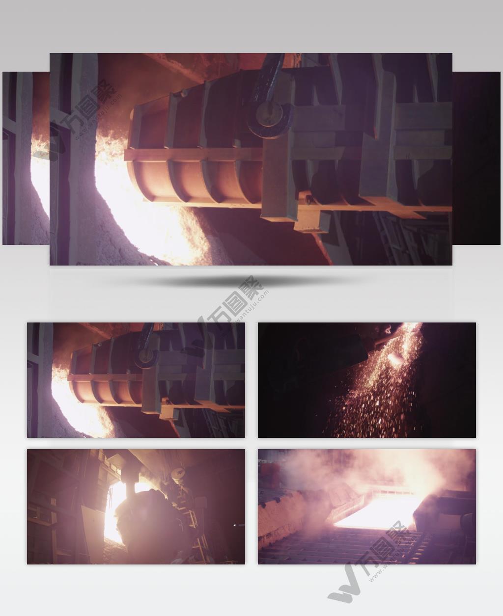 炼铁 钢铁 制造 生产 工业 铁 铁花四溅