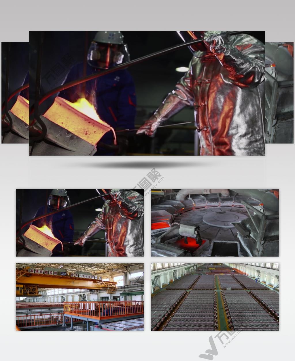 化工冶炼钢铁生产视频素材