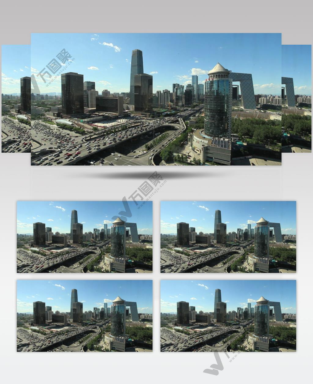 北京CBD 高空拍摄