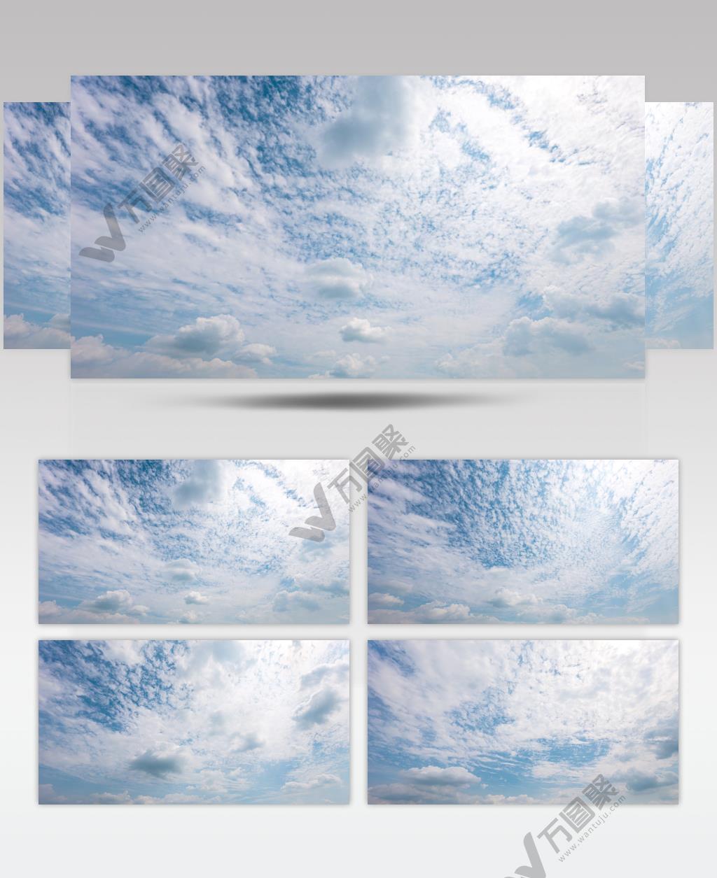 蓝天白云延时实拍镜头