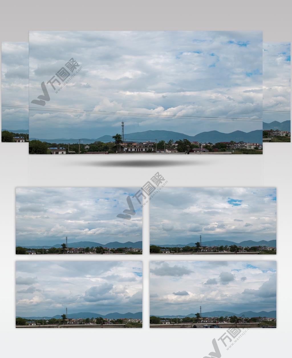 暴风雨前夕延时实拍镜头