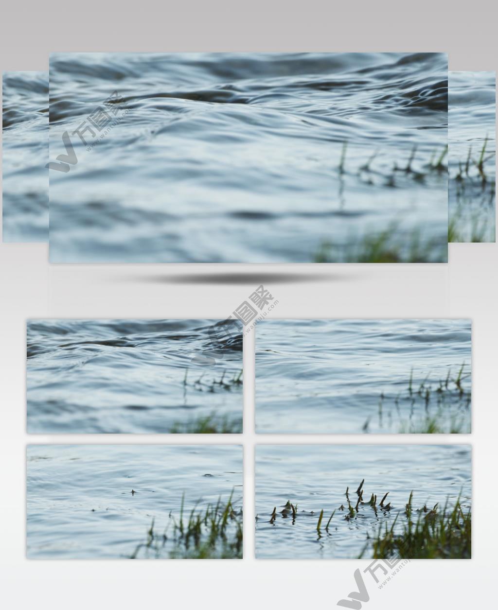 海浪慢镜头江河湖海实拍