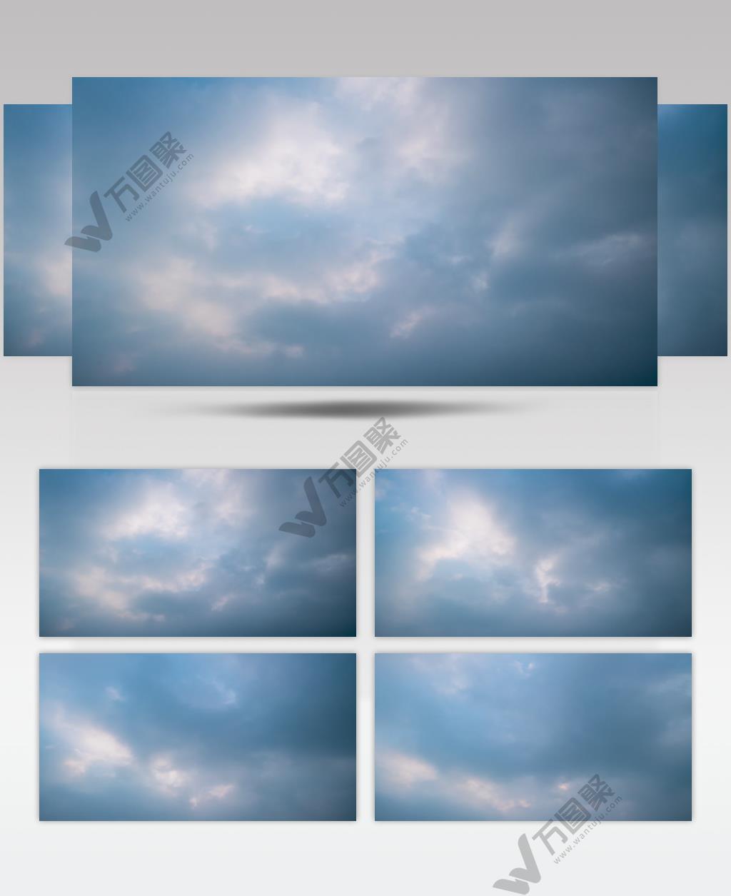 大风天乌云延时实拍镜头