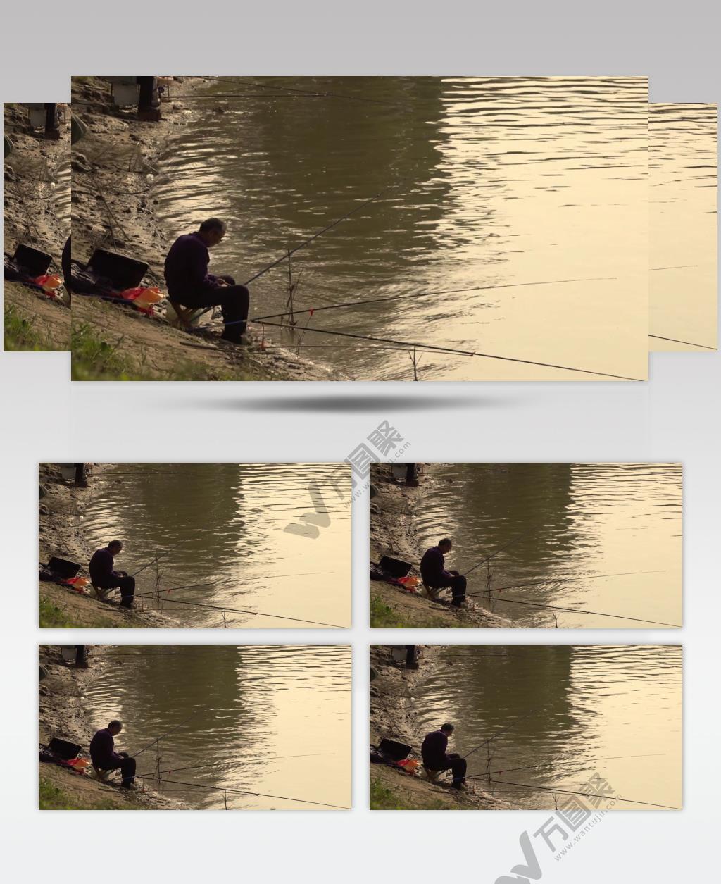 河边钓鱼人原创4k高清