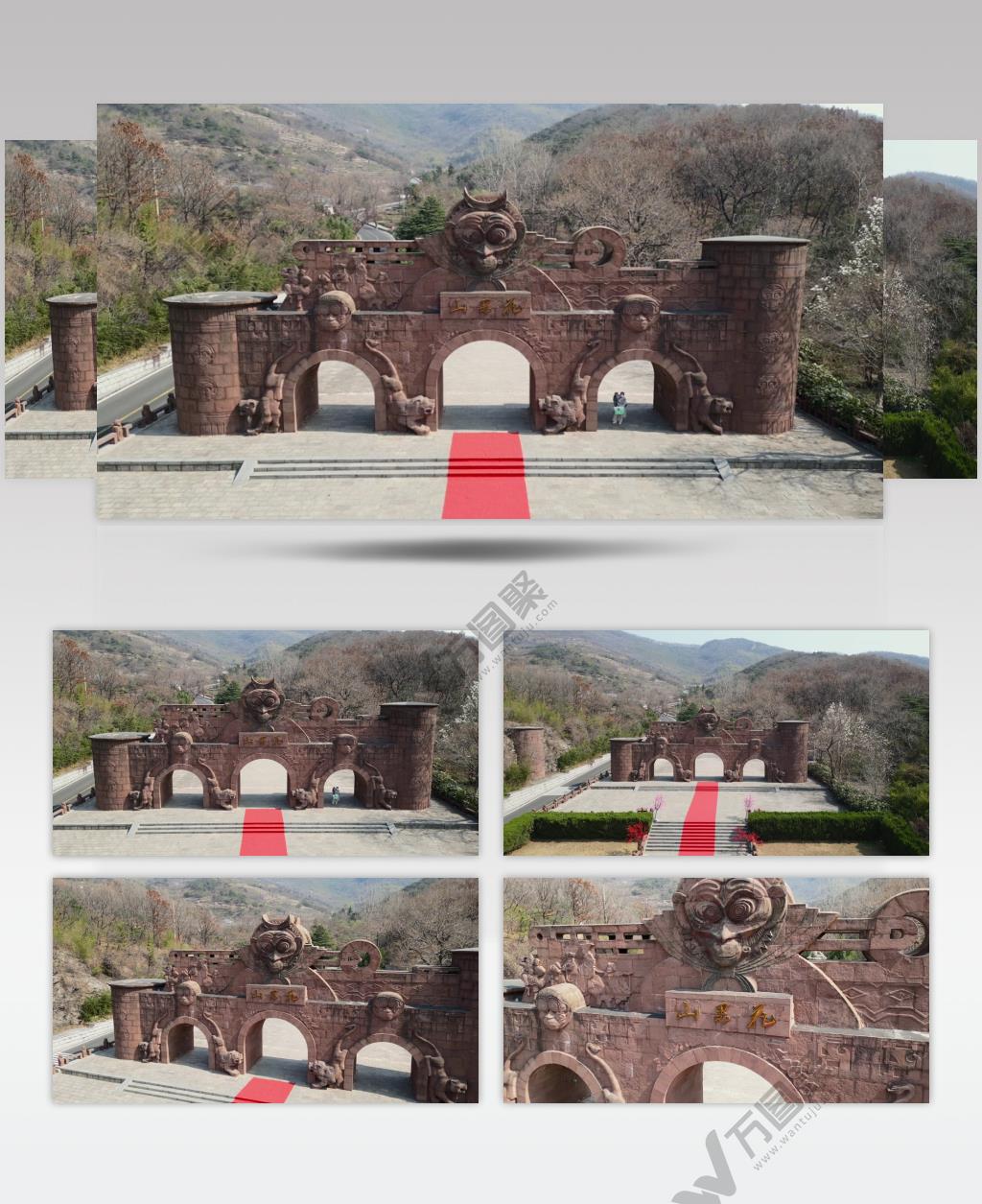 连云港花果山景区大门航拍【4K60】