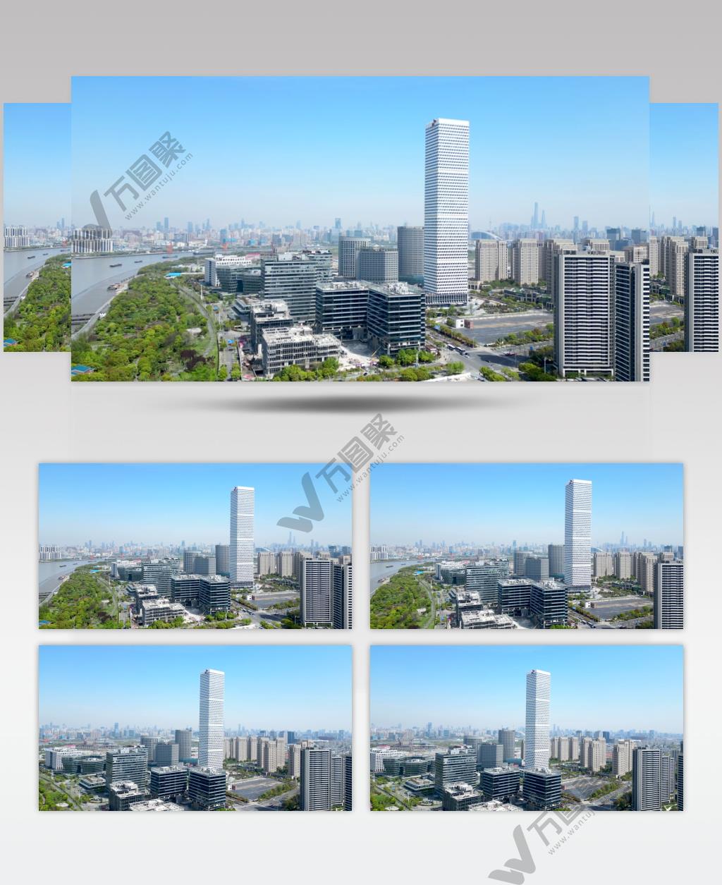 【4K60帧】浦东新区上海SK大厦航拍