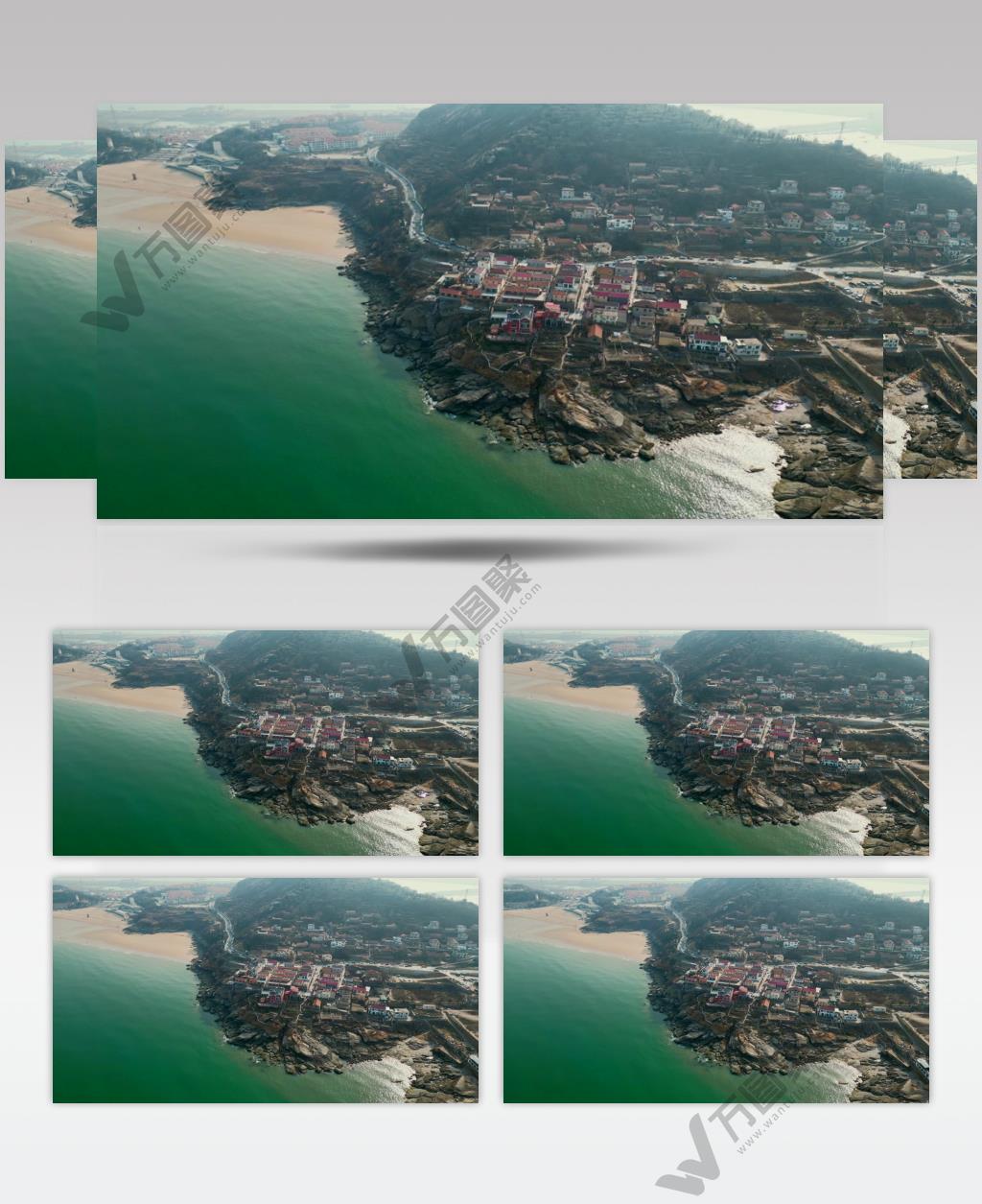 【4K60帧】连云港连岛景区海滩航拍