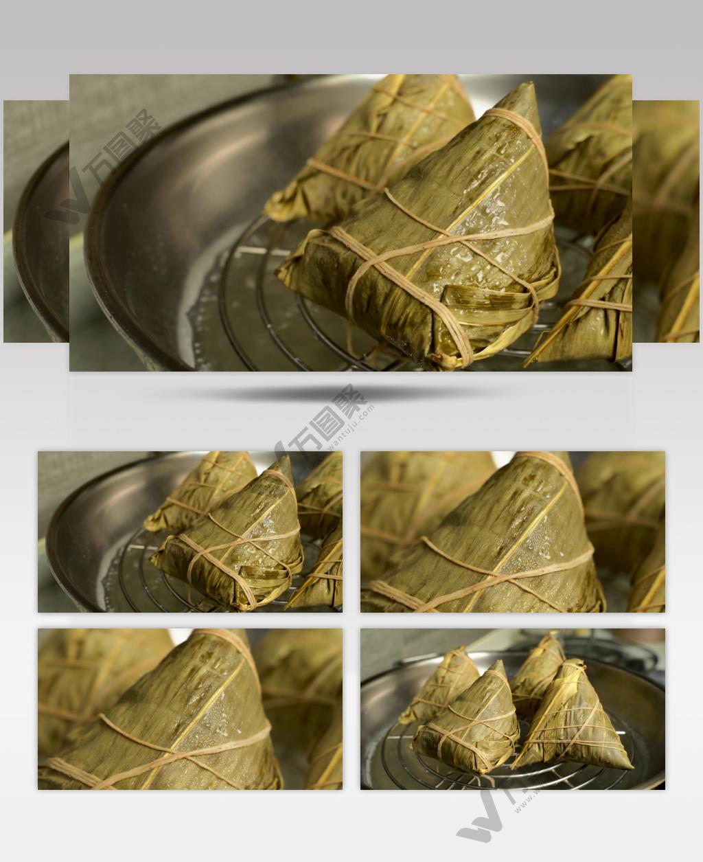 中国传统节日端午节吃粽子4K