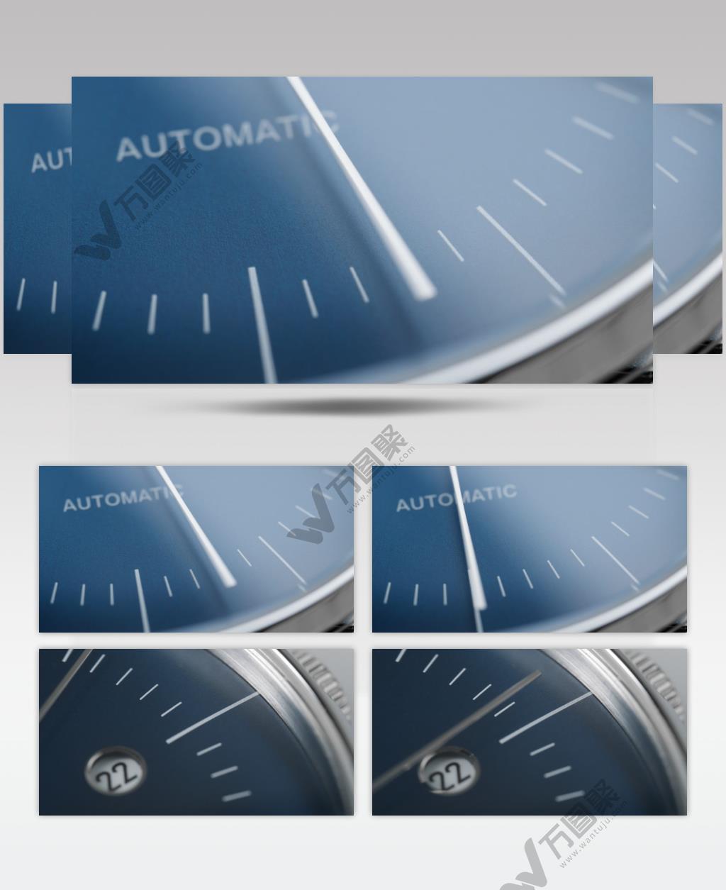 手表时钟微距特写实拍镜头