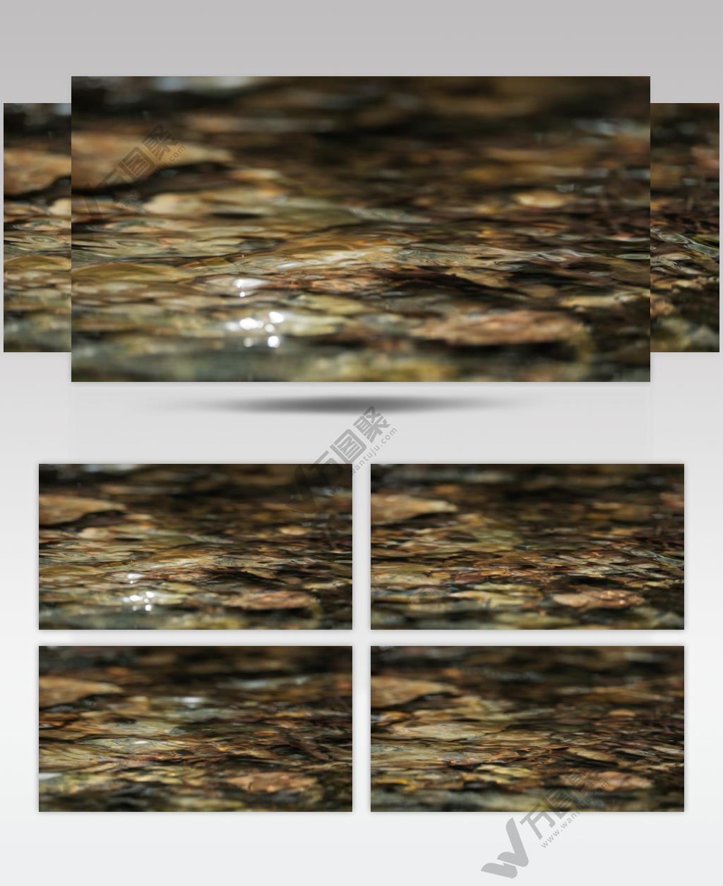 小溪泉水实拍镜头 (1)