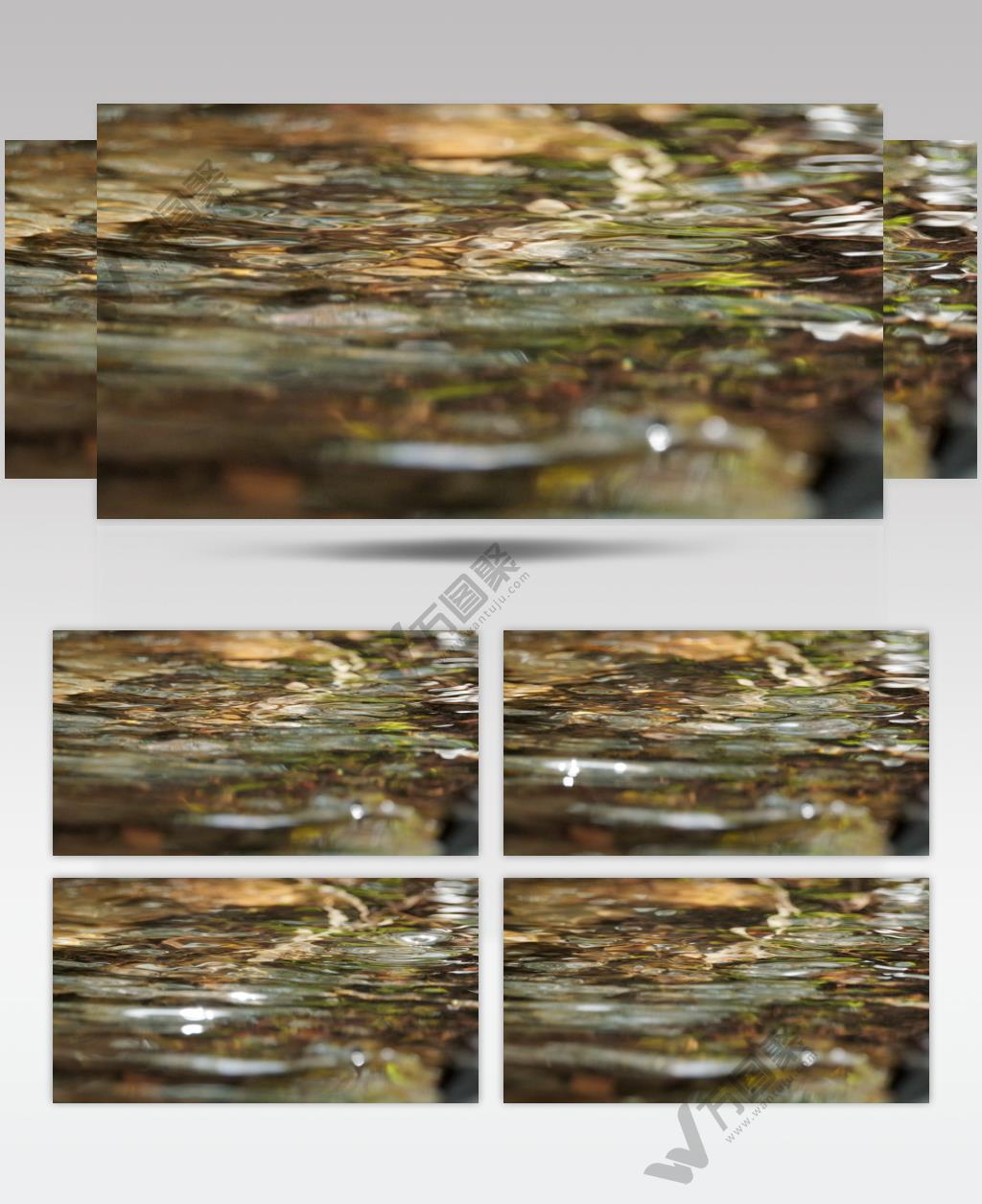 小溪泉水瀑布实拍镜头 (5)