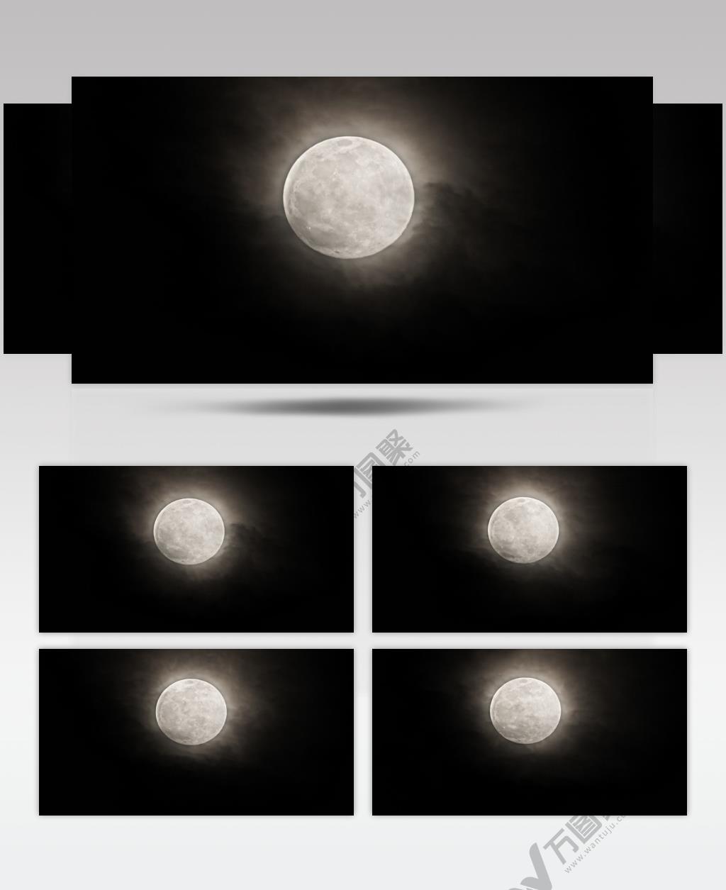 月亮月球长焦实拍镜头 (2)