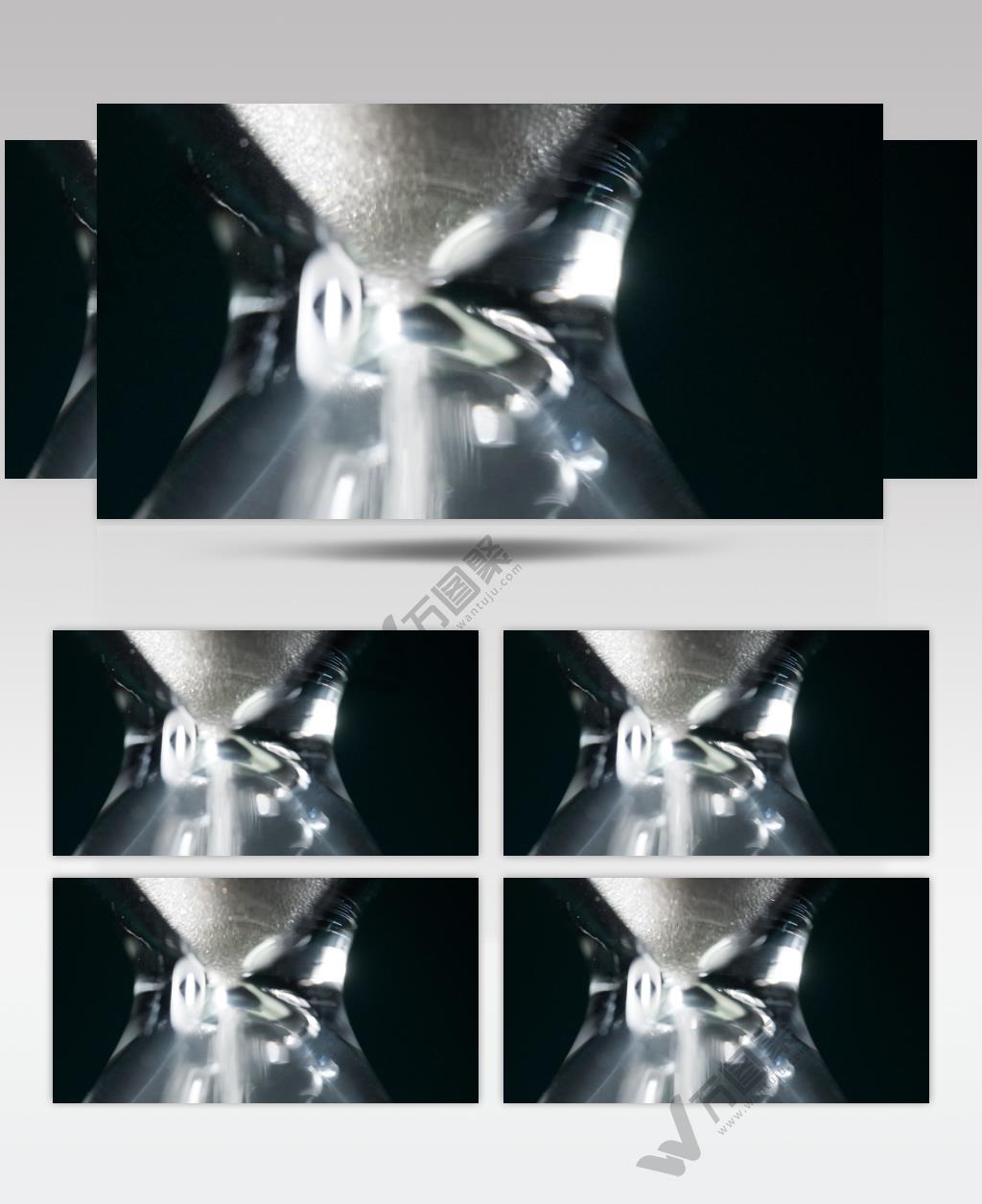 沙漏特写升格实拍镜头