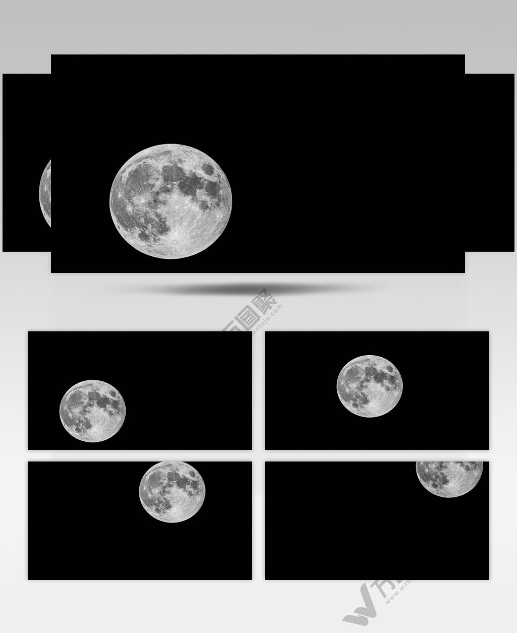 月亮延时4K实拍镜头