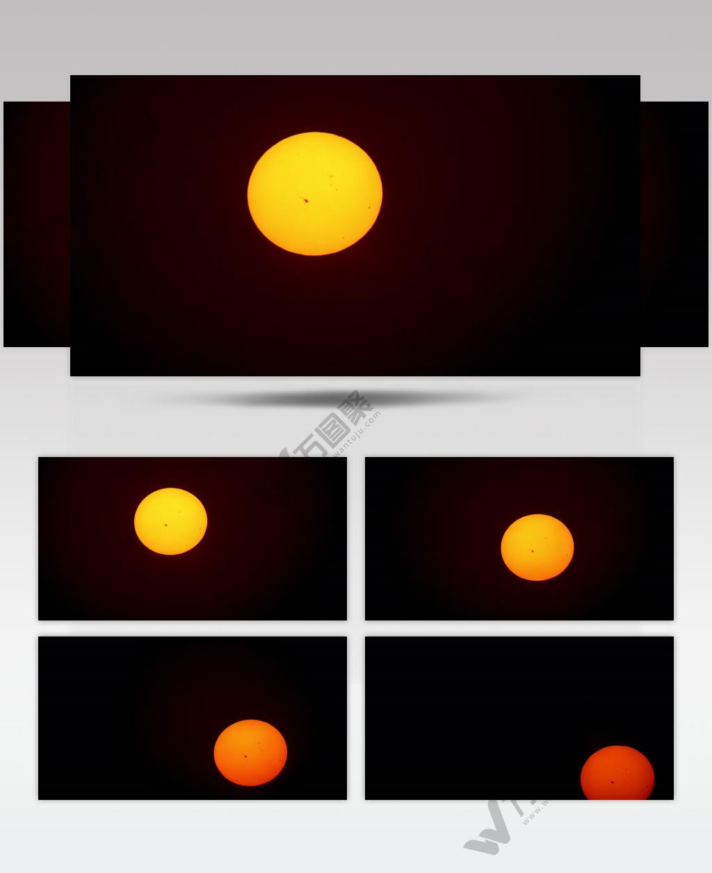超大太阳日落延时实拍