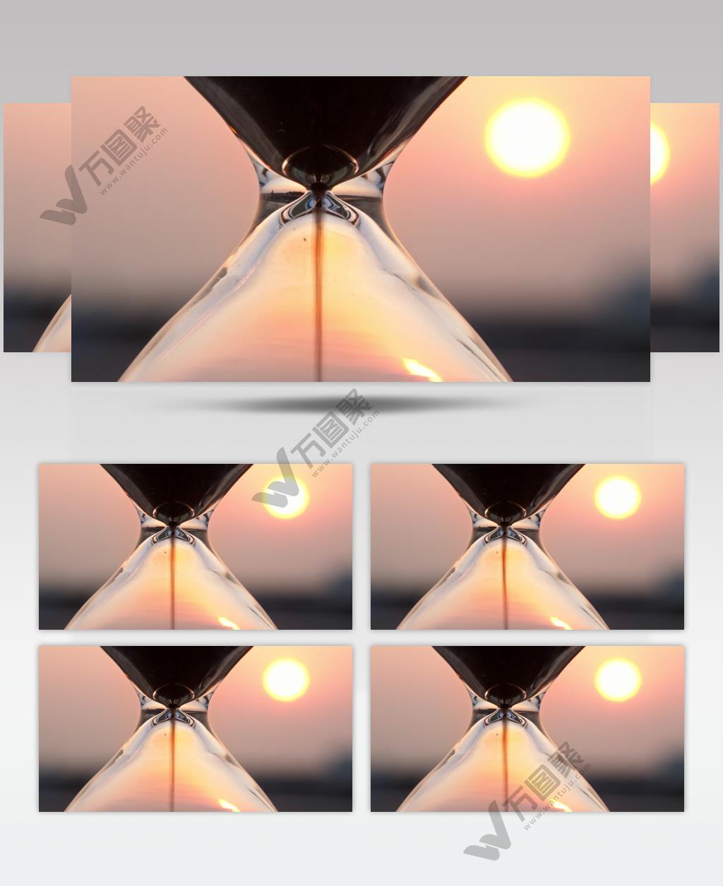 沙漏时间流逝实拍镜头