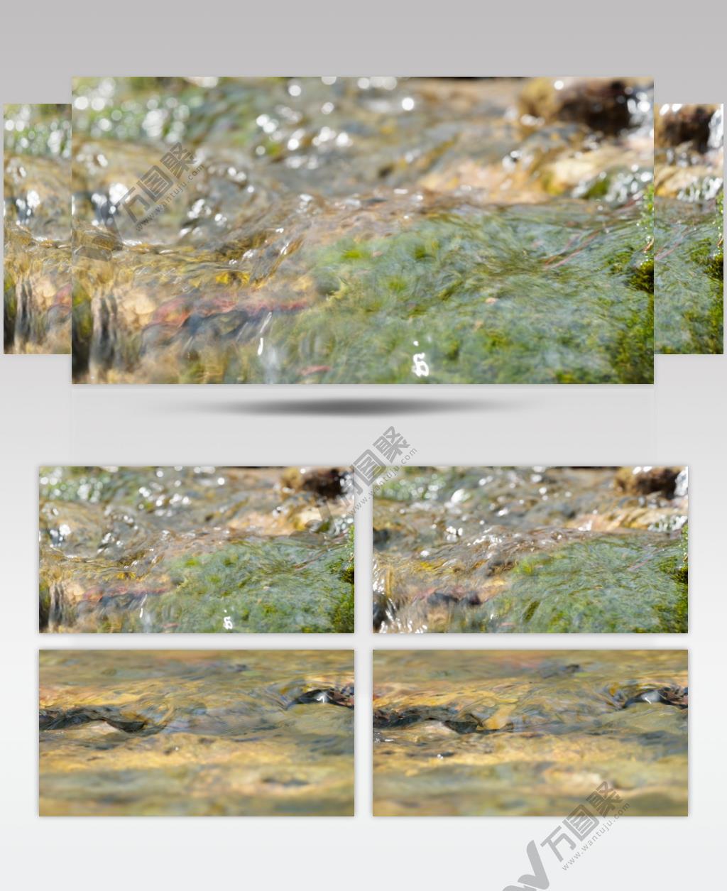 小溪泉水瀑布实拍镜头 (7)