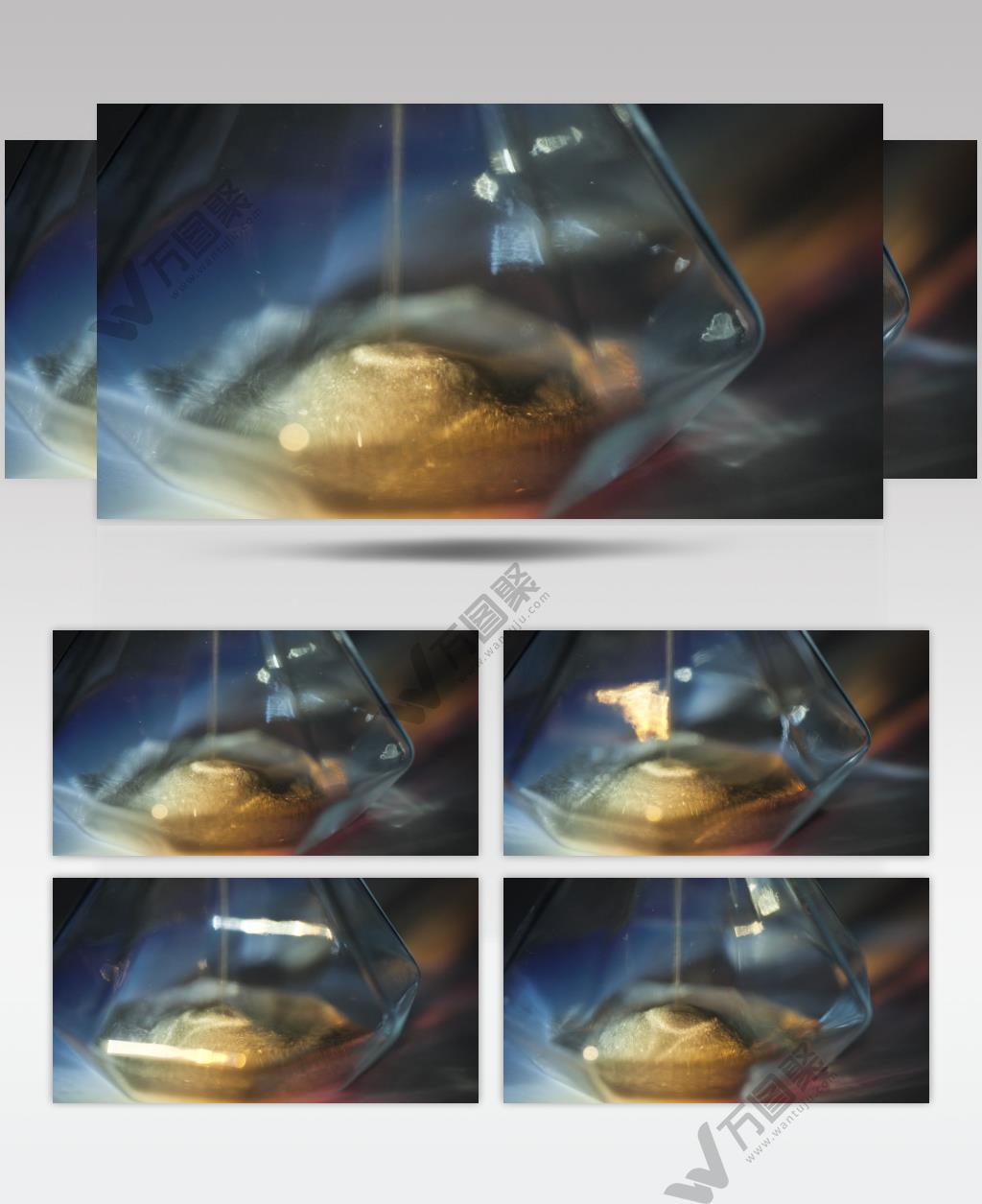 唯美彩虹沙漏时间流逝