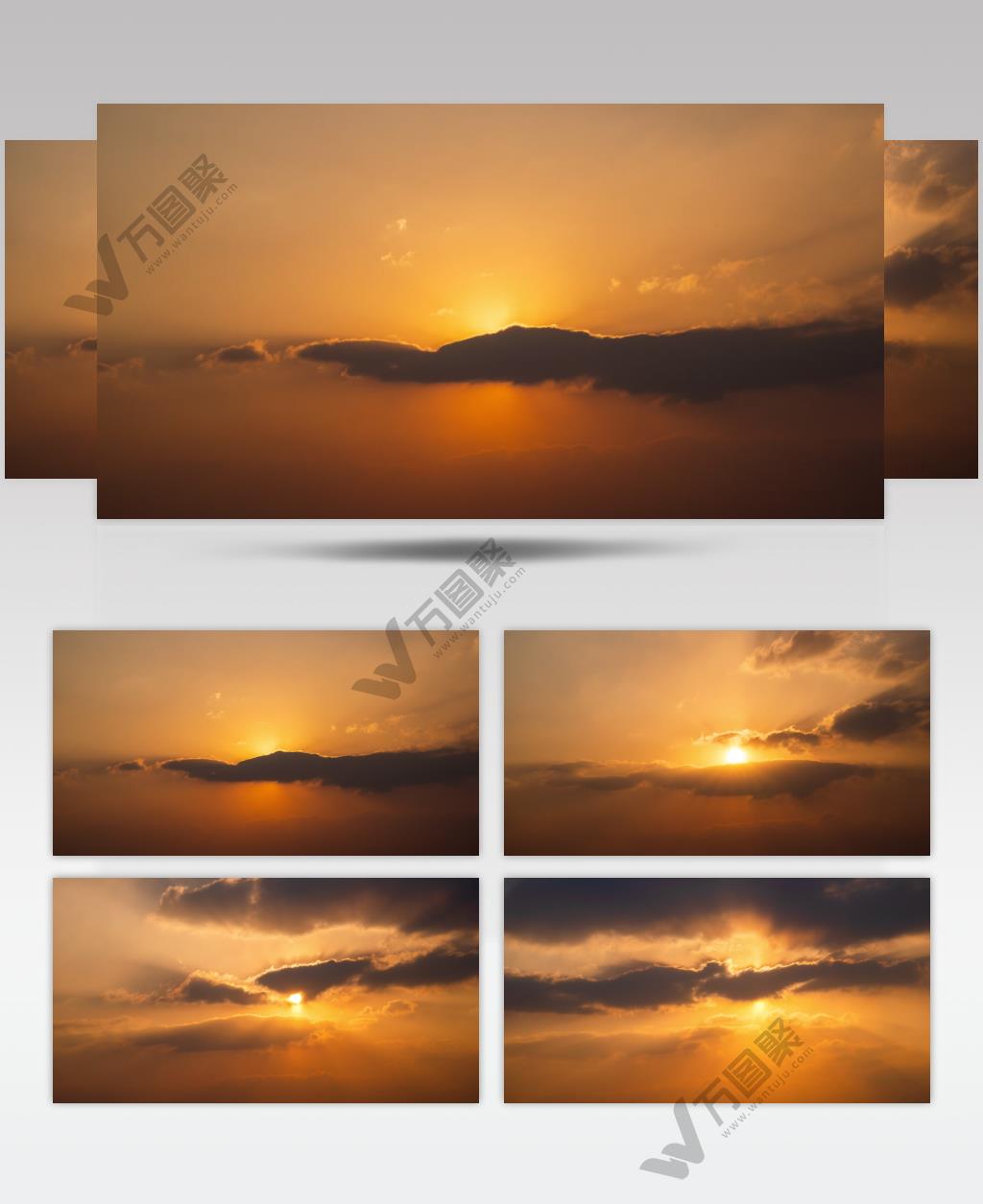 早晨太阳日出延时实拍镜头