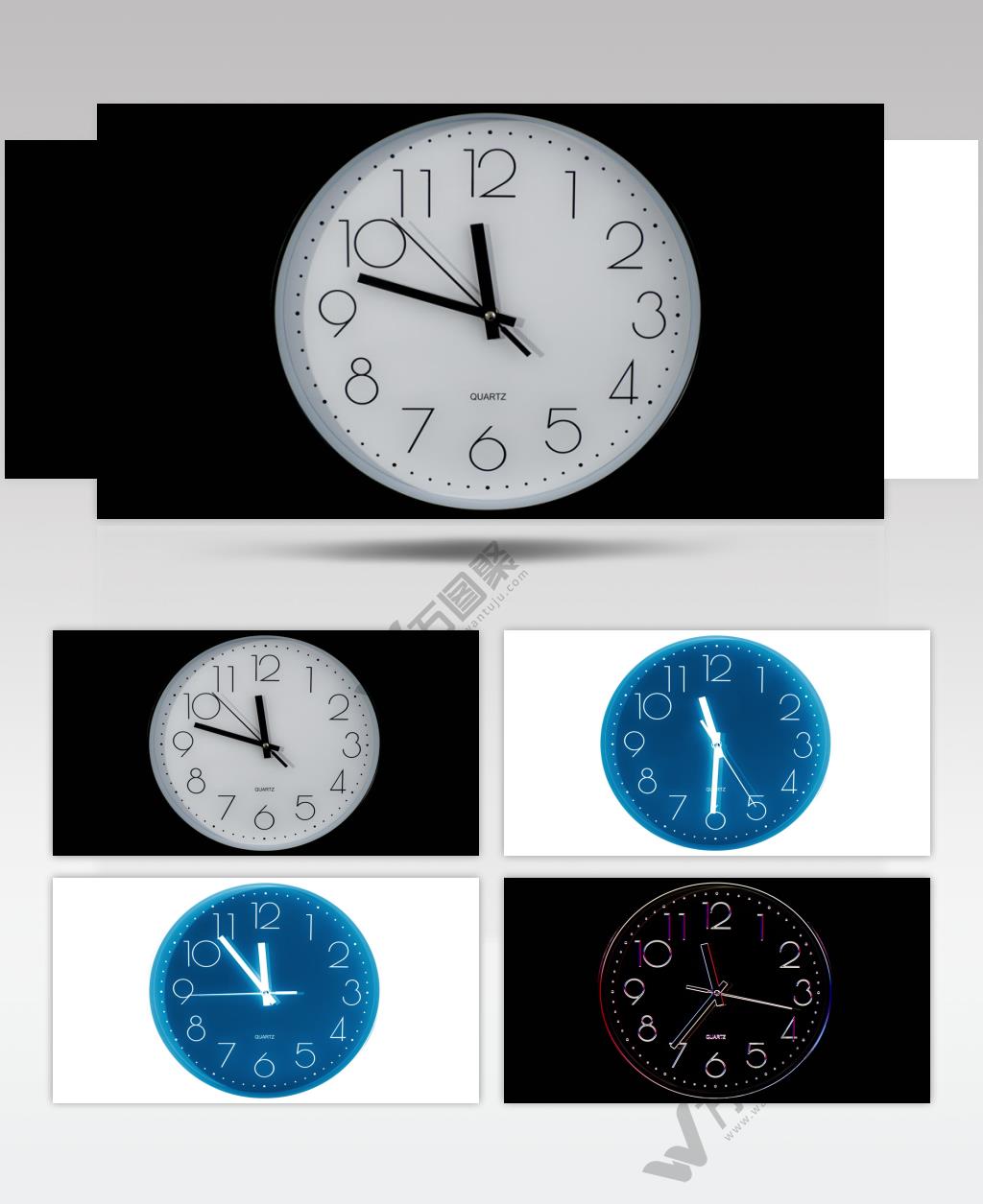 钟表时钟争分夺秒实拍镜头