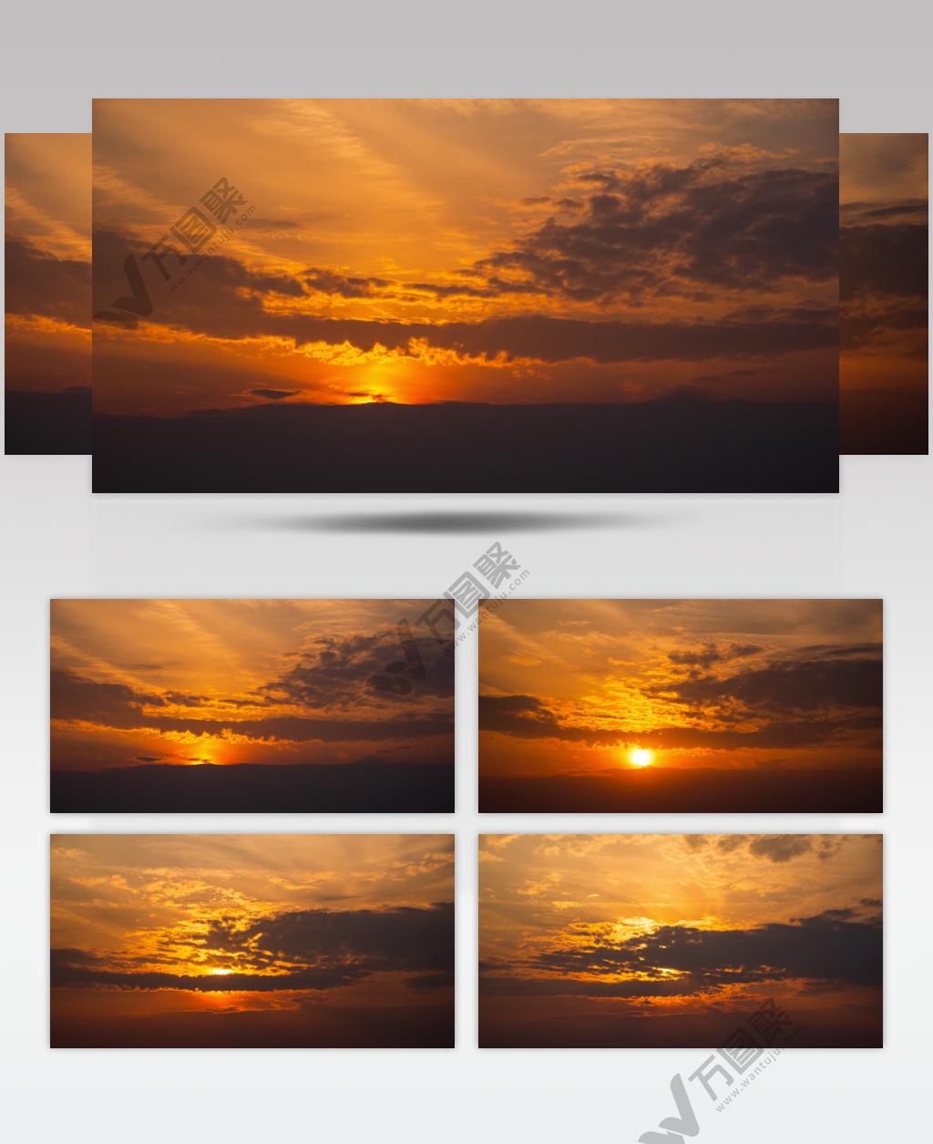 清晨太阳日出延时希望激昂