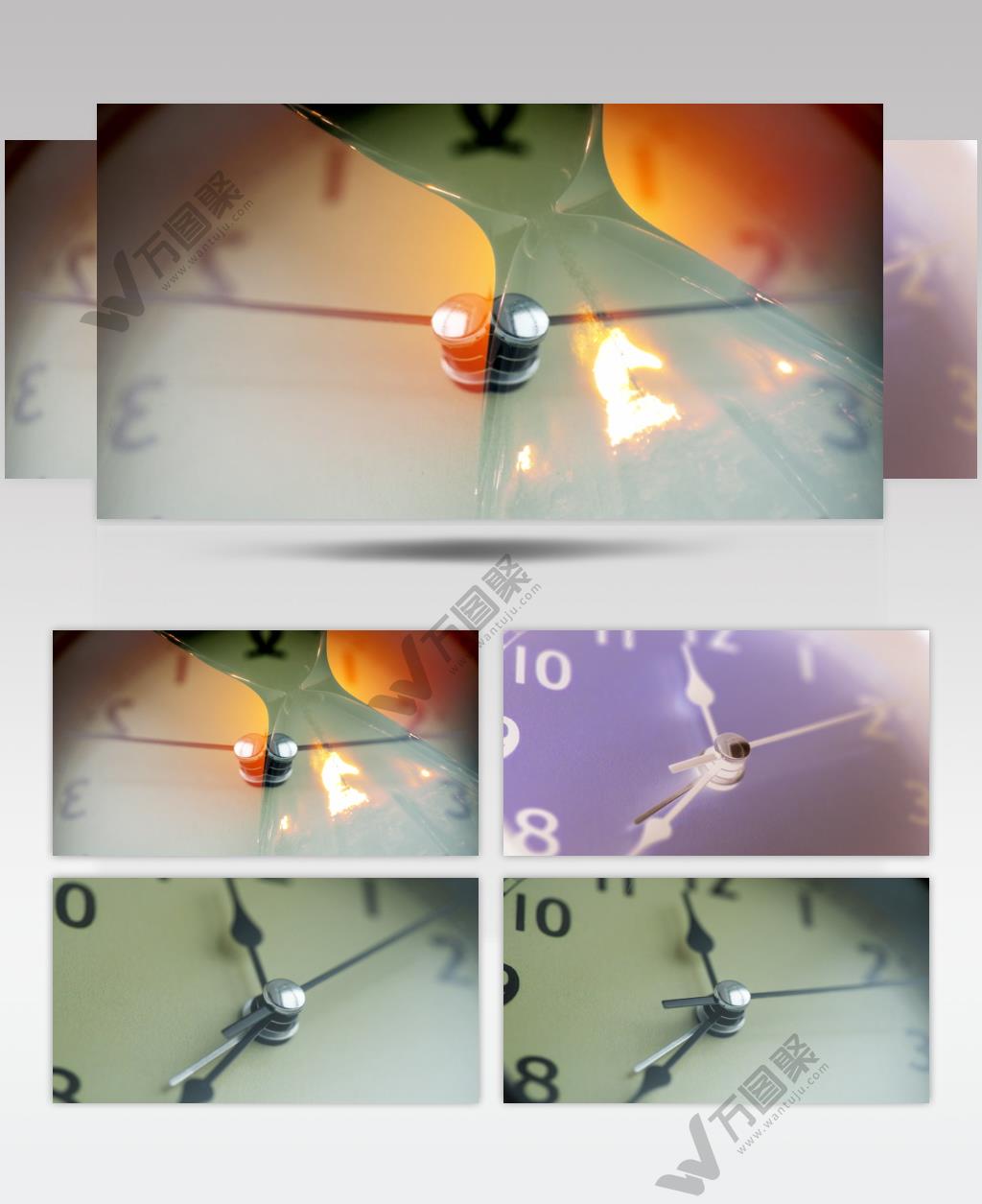 钟表时钟时间流逝实拍