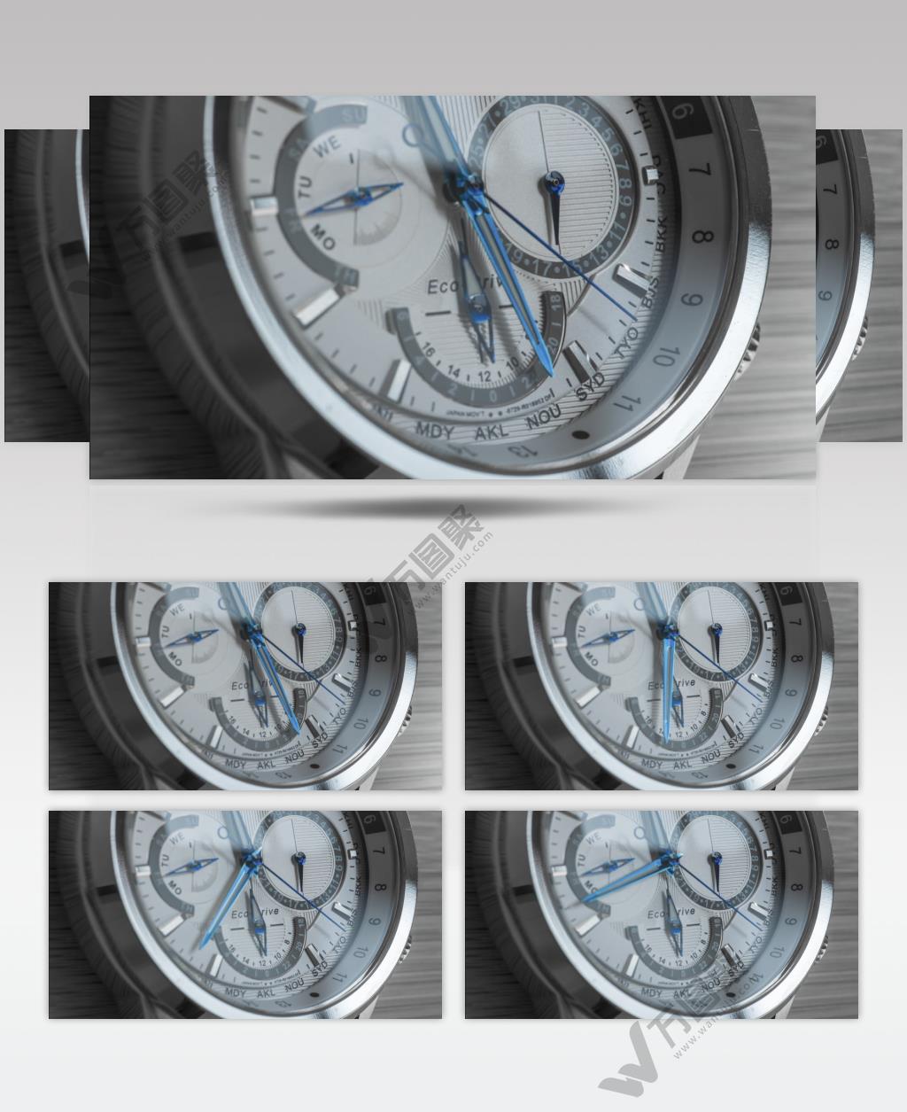 手表时钟实拍镜头