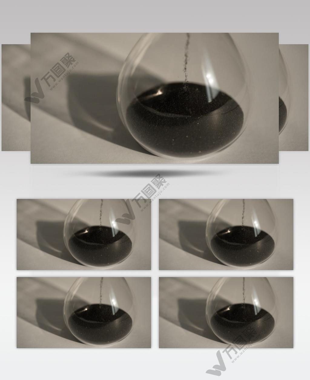 沙漏特写微距实拍镜头