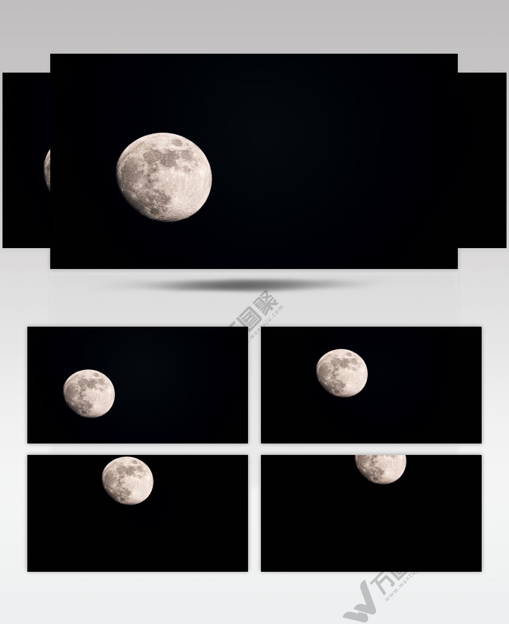 月亮移动延时实拍镜头