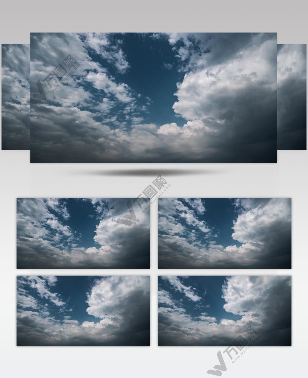 天空天气多云乌云密布唯美大气