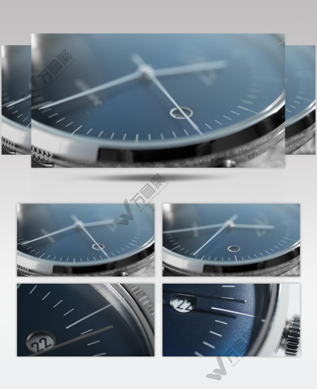 机械手表时钟指针微距特写争分夺秒 (1)