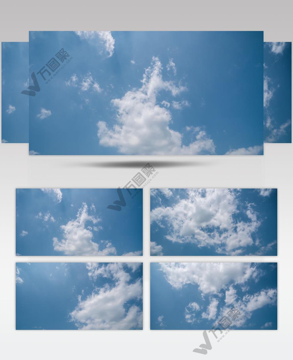 云彩蓝天白云延时摄影空镜实拍