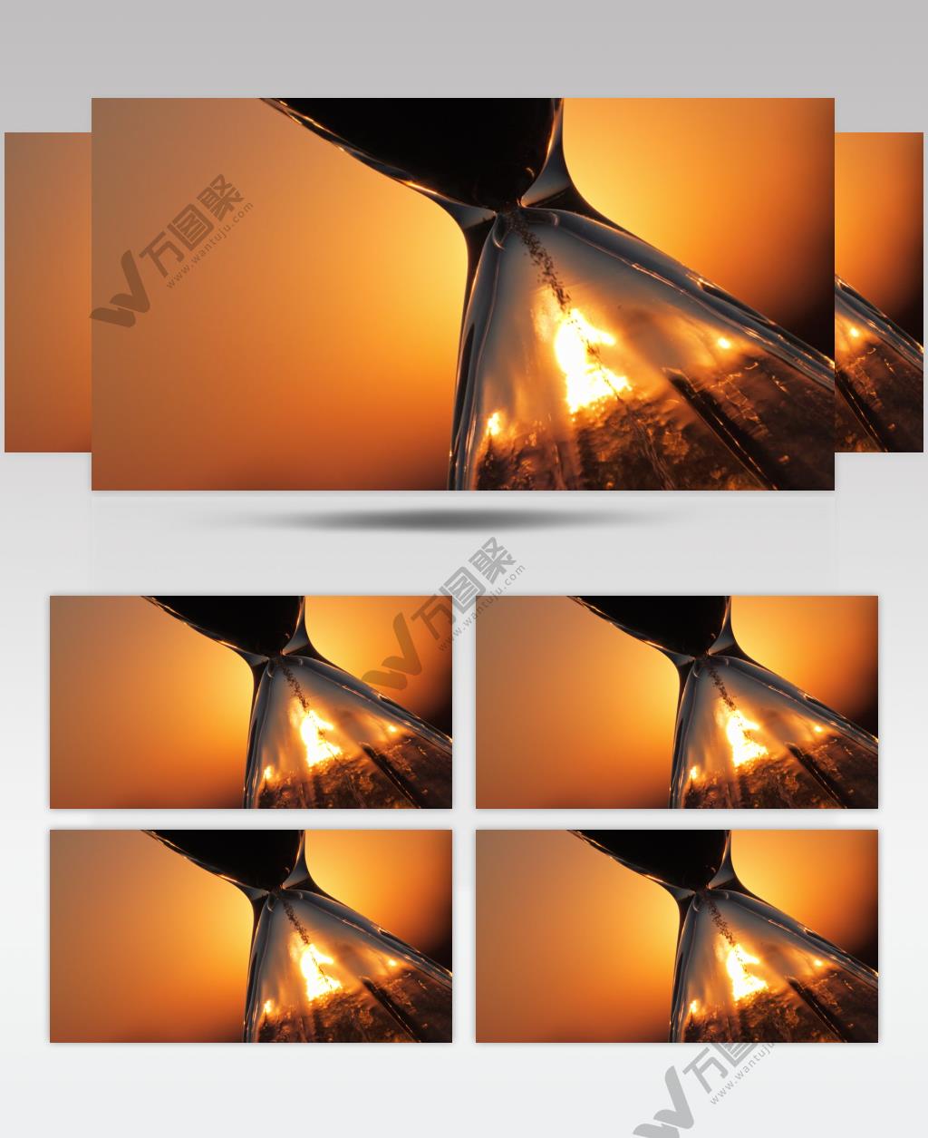 夕阳沙漏高级感特写微距实拍