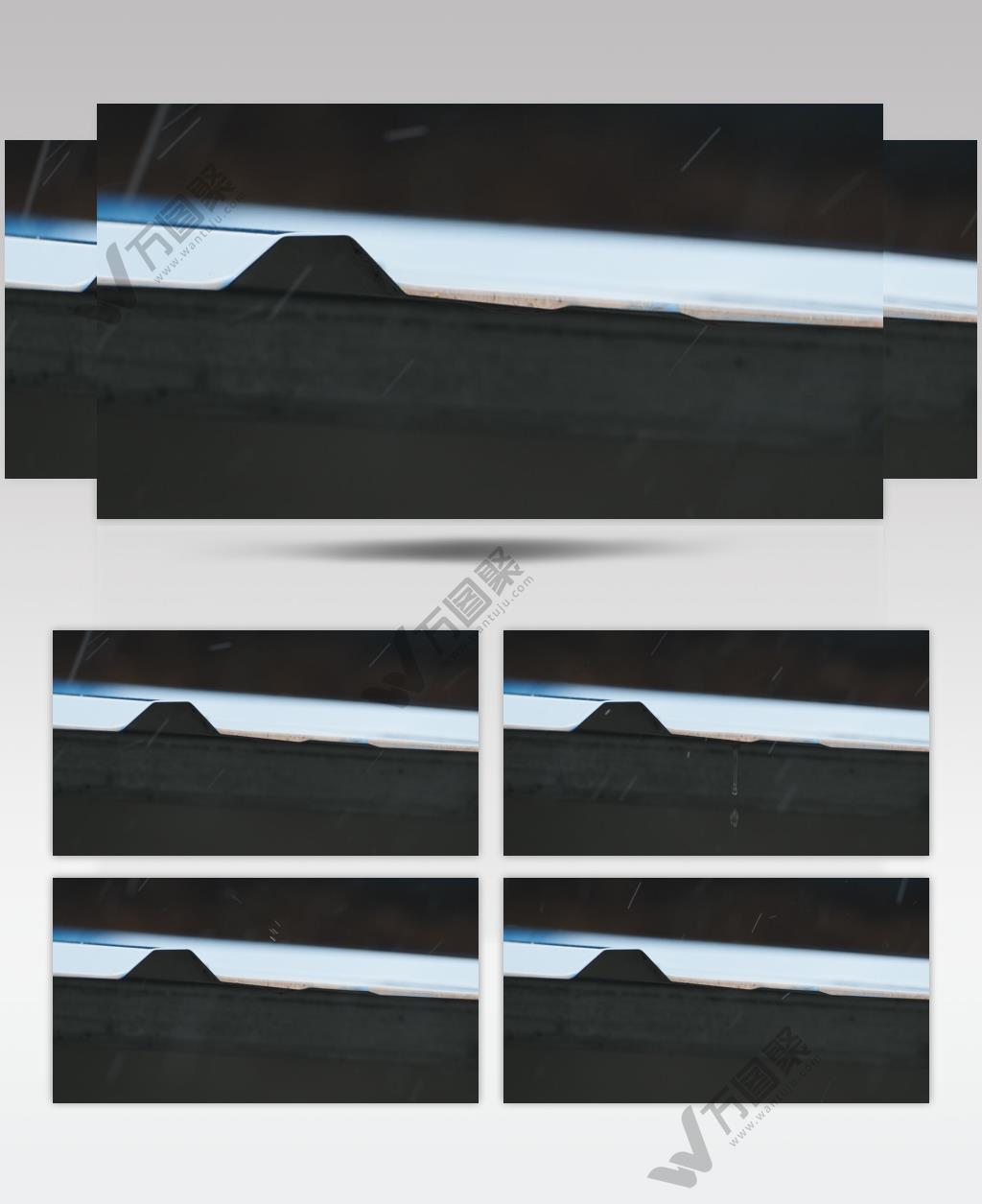 下雨水滴慢镜头4K实拍 (2)