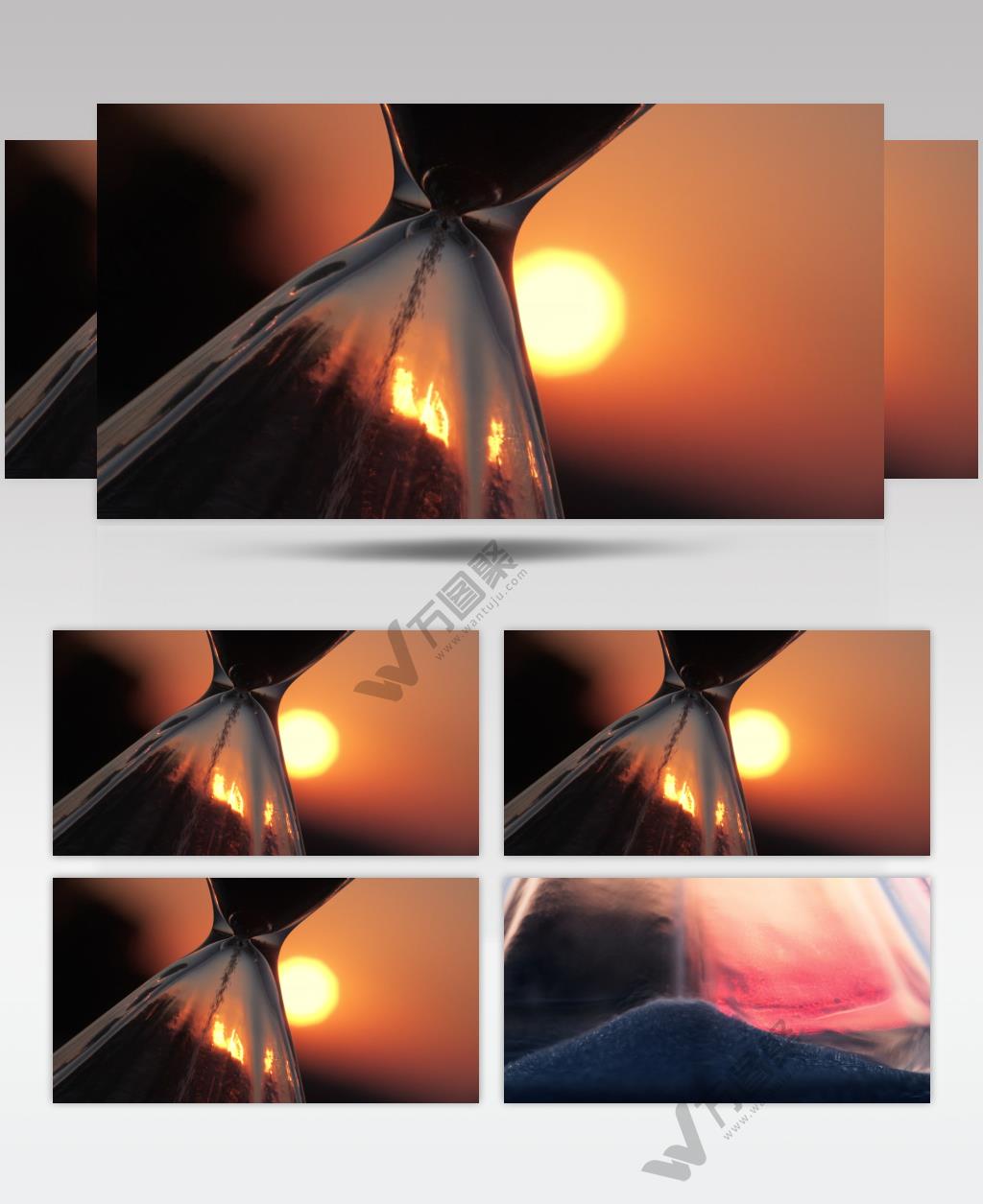 傍晚黄昏沙漏时间不多了