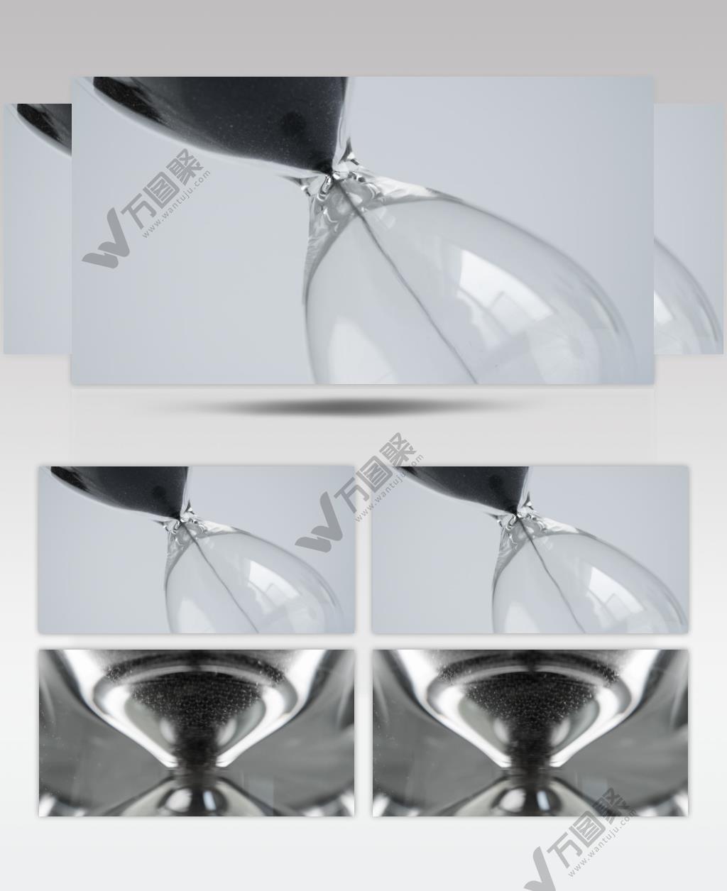 沙漏旋转放大微距特写实拍