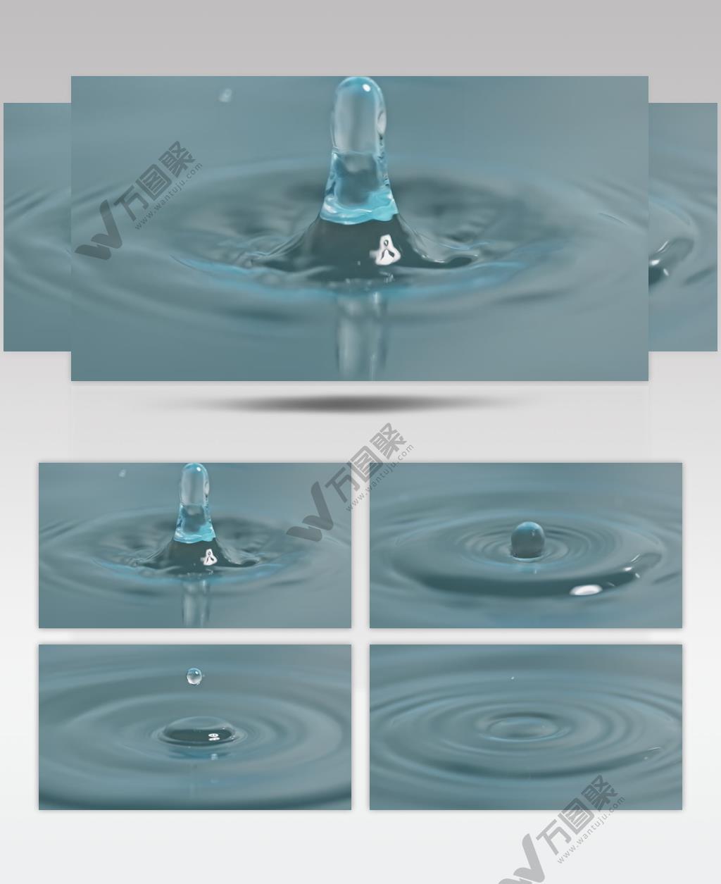 水滴水珠高帧率高速慢镜头升格