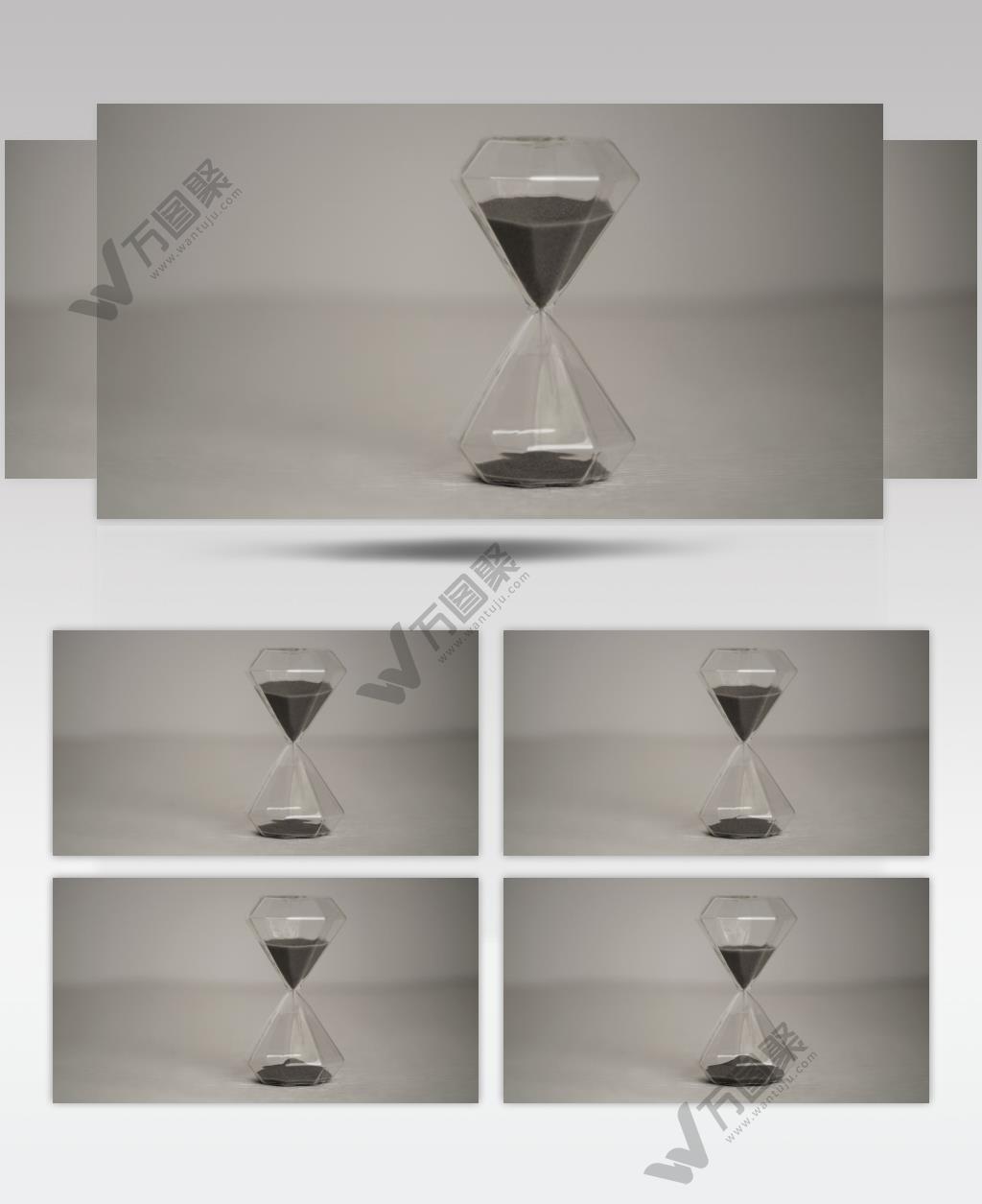 沙漏时间流逝争分夺秒特写实拍